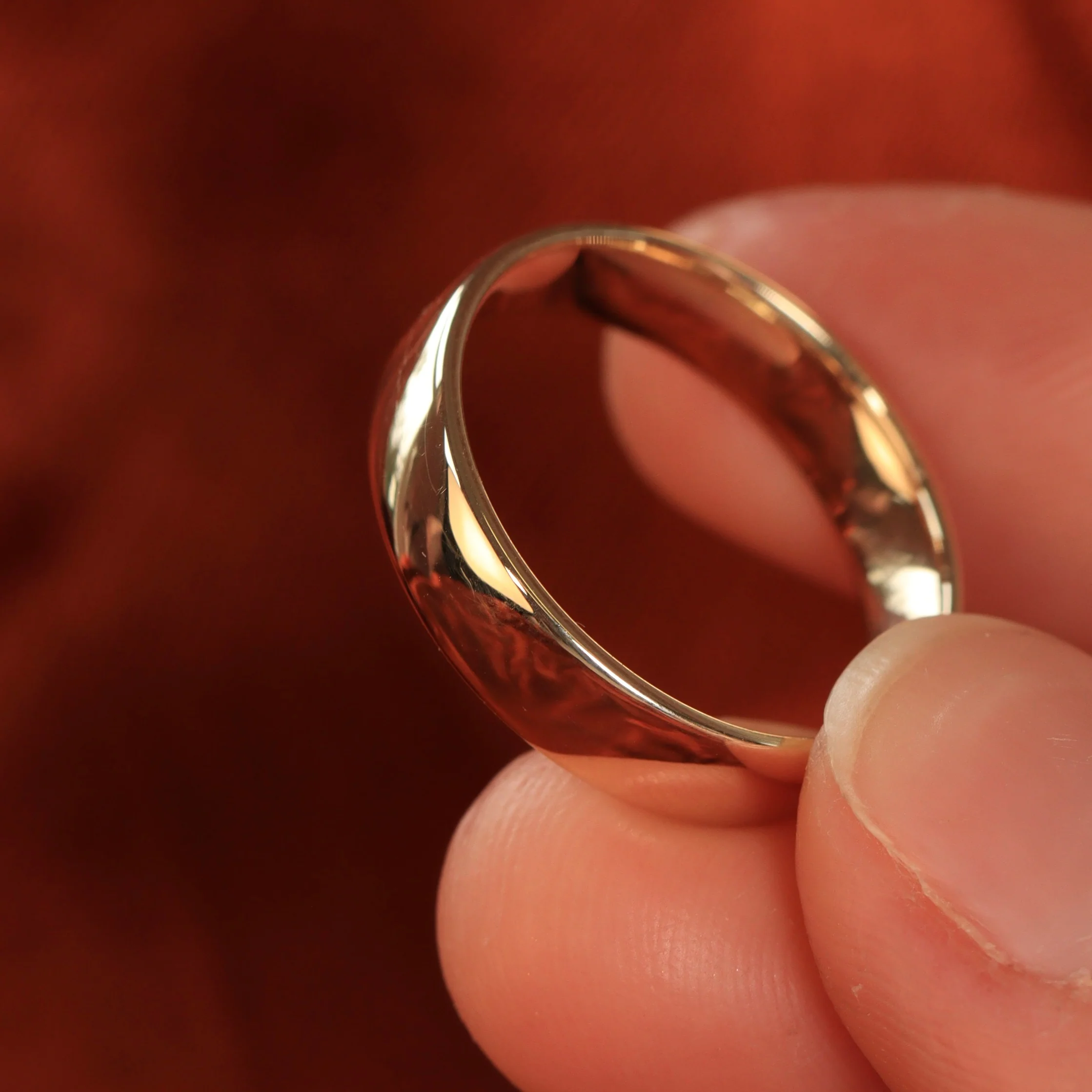 Arlo - Light Court Polished Wedding Ring - Made-to-Order - Image 7