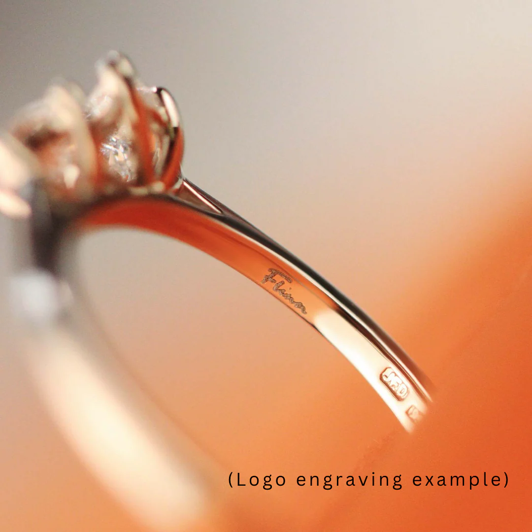 Hadley - Beaded Wishbone Wedding Ring - Made-to-Order - Image 9